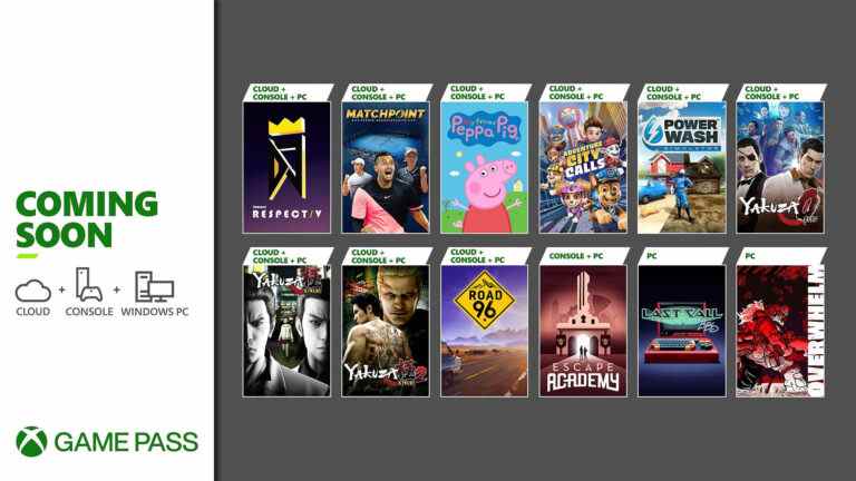 Xbox Game Pass ajoute DJMAX Respect V, PowerWash Simulator, Yakuza 0, Kiwami, Kiwami 2 et plus début juillet    
