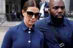 Rebekah Vardy, épouse du joueur de football de Leicester City Jamie Vardy, quitte la Royal Courts of Justice de Londres, en Grande-Bretagne, le 10 mai 2022. REUTERS/Peter Nicholls