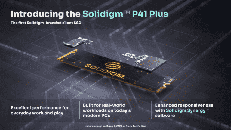 Solidigm dévoile les SSD grand public P41 Plus PCIe 4.0