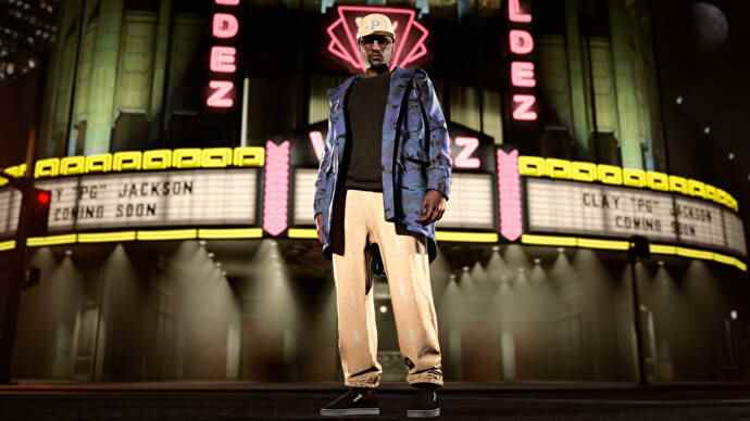 GTA Online Apricot Perseus Hat et Track Pants sur un joueur