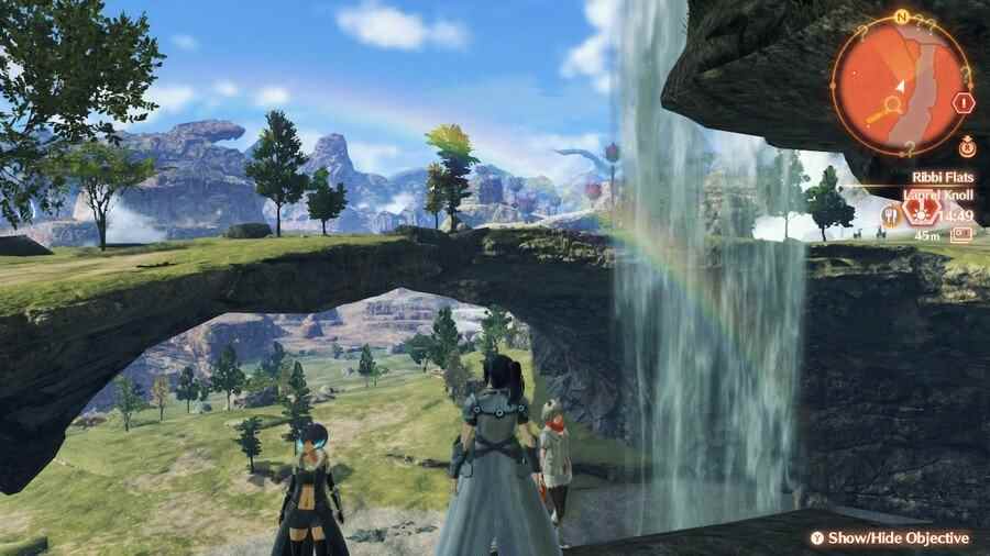 Une jolie cascade dans Xenoblade Chronicles 3