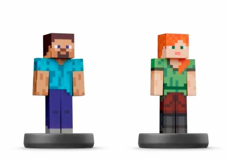 Steve et Alex Minecraft amiibo Smash Bros. Ultimate date de sortie
