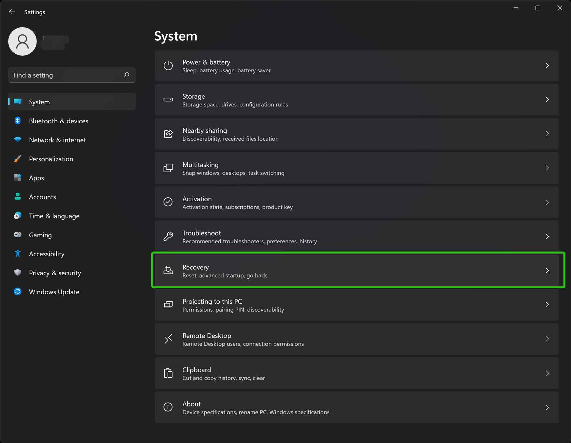 Réinitialisation d'usine d'un PC Windows 10 ou 11