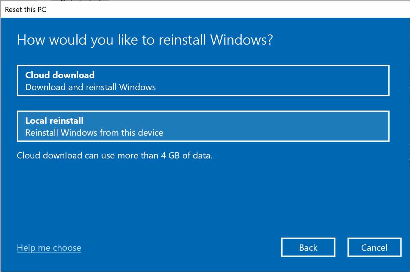 Réinitialisation d'usine d'un PC Windows 10 ou 11