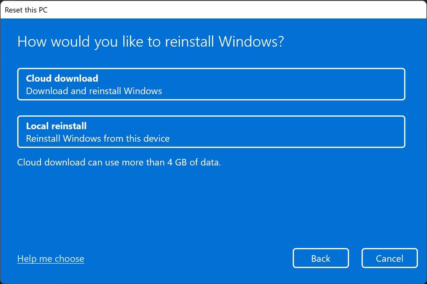 Réinitialisation d'usine d'un PC Windows 10 ou 11