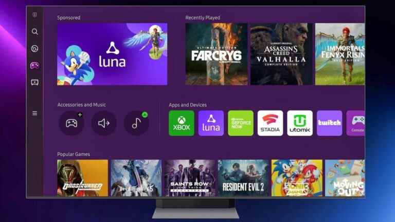 Les téléviseurs intelligents Samsung viennent de recevoir un nouveau service de streaming de jeux pour remplacer votre console