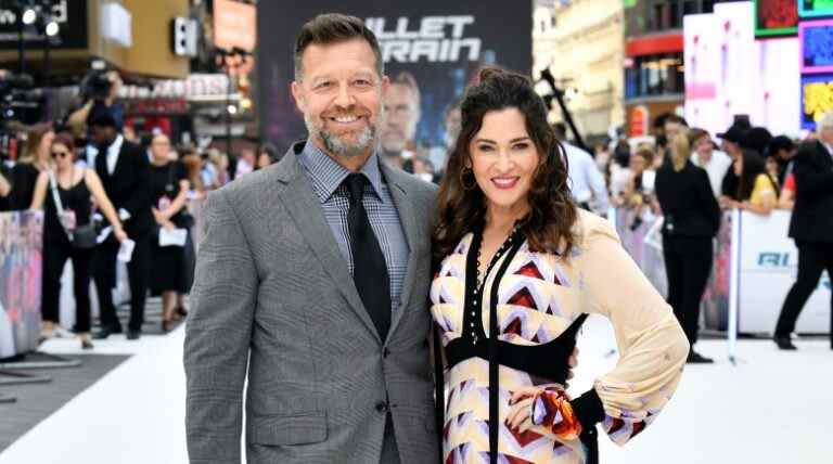 photo of Bullet Train director David Leith and his wife, producer Kelly McCormick