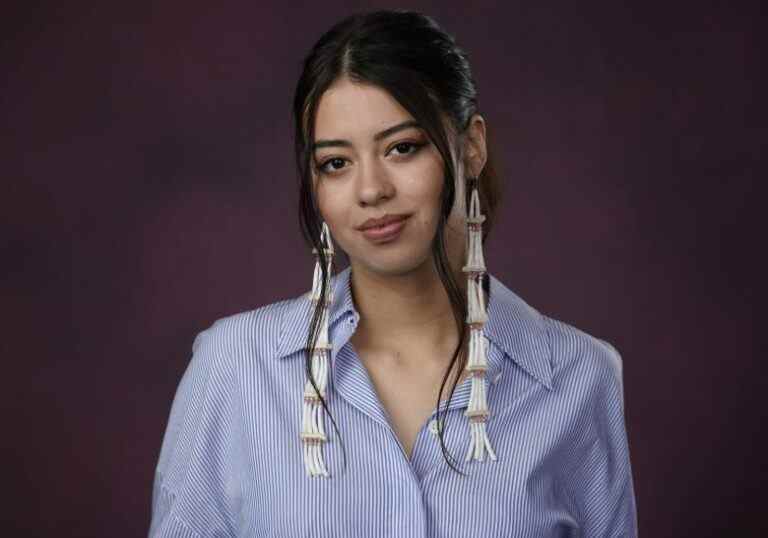 Amber Midthunder poses for a portrait to promote "Prey" on day one of Comic-Con International on Thursday, July 21, 2022, in San Diego. (AP Photo/Chris Pizzello)