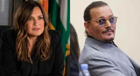 Johnny Depp during Defamation trial and Mariska Hargitay, Season 23 SVU