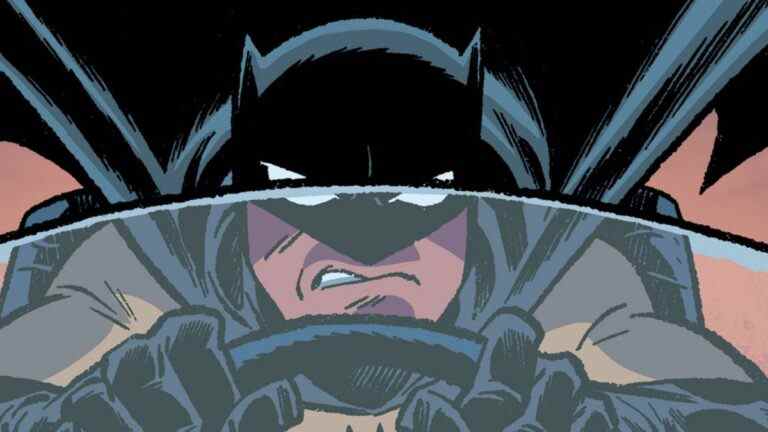 La Batmobile poursuit le gang des souris aveugles dans Batman Audio Adventures Special Preview