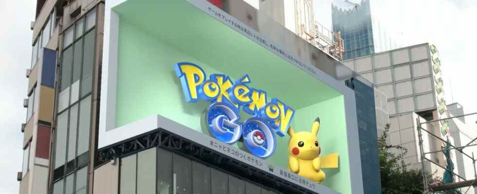 Pokémon GO rejoint l'engouement pour les panneaux d'affichage 3D au Japon