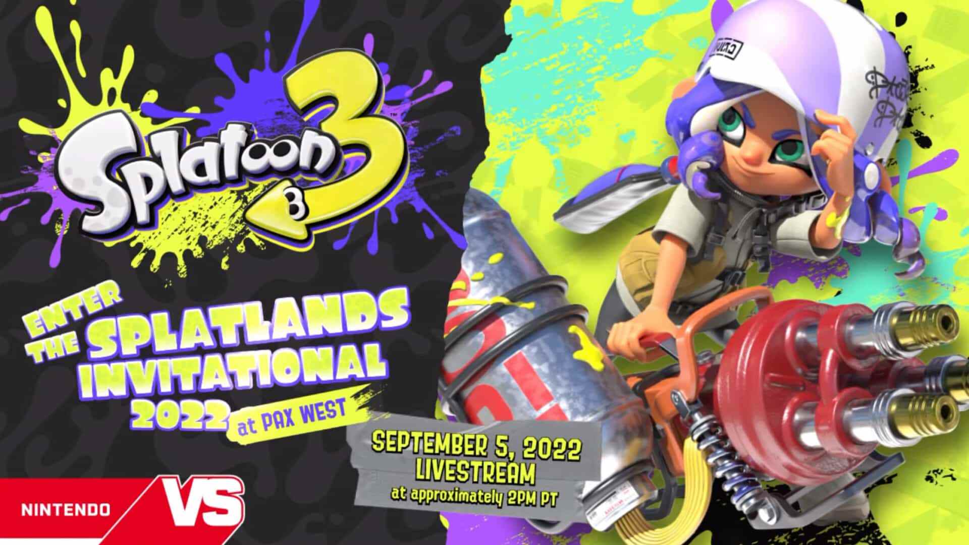 Splatoon 3 Révélation directe Modes d'étapes de gameplay Mécanique des armes Personnalisation amiibo Date de sortie de la Nintendo Switch Splatfest revient sur invitation 2023 Deep Cut histoire Tableturf Battle jeu de cartes à collectionner