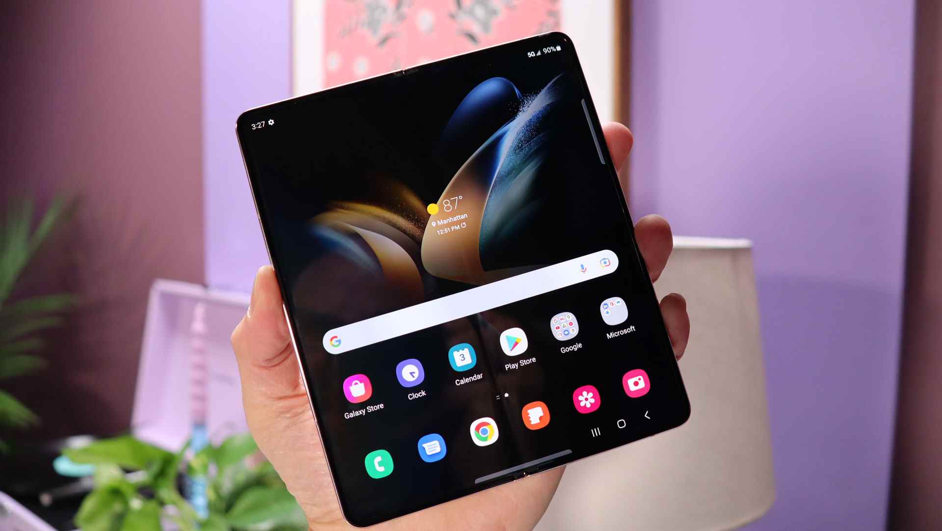 Écran principal du Samsung Galaxy Z Fold 4