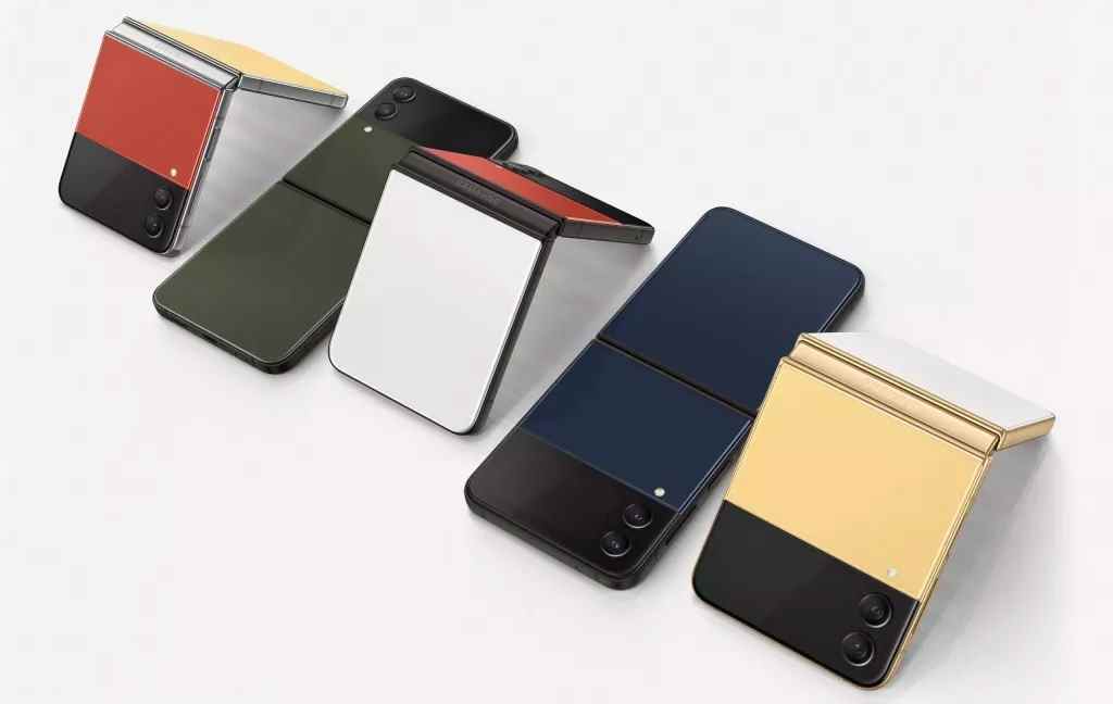 Options de couleur Samsung Galaxy Z Flip 4 édition sur mesure