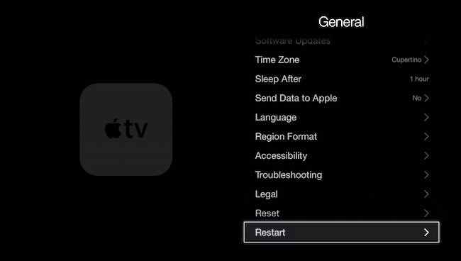 Redémarrez une Apple TV dans Paramètres > Système > Redémarrer. » width= »650″ height= »368″ src= »/pagespeed_static/1.JiBnMqyl6S.gif » onload= »pagespeed.lazyLoadImages.loadIfVisibleAndMaybeBeacon(this); » onerror= »this.onerror=null;pagespeed.lazyLoadImages.loadIfVisibleAndMaybeBeacon(this); »/></p><div class='code-block code-block-4' style='margin: 8px 0; clear: both;'>
<script async src=