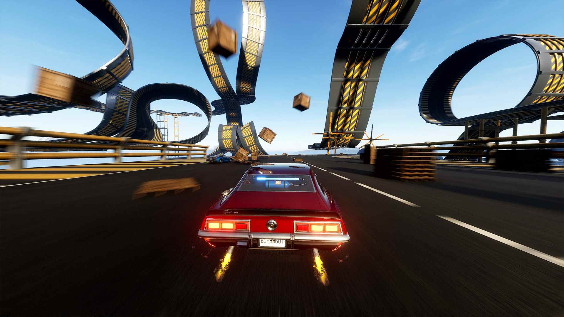 Wreckreation capture d'écran ultime expérience de jeu de course en bac à sable en monde ouvert Three Fields Entertainment THQ Nordic crée une épave MixWorld Burnout NFS Need for Speed ​​créateurs