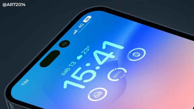 L’iPhone 14 Pro avec affichage permanent pourrait ressembler à ceci
