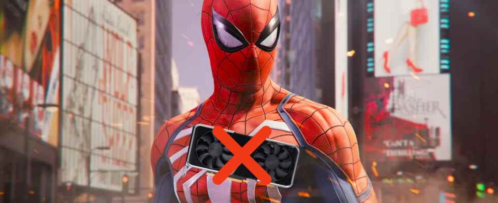 Vous pouvez jouer à Spider-Man Remastered sans carte graphique