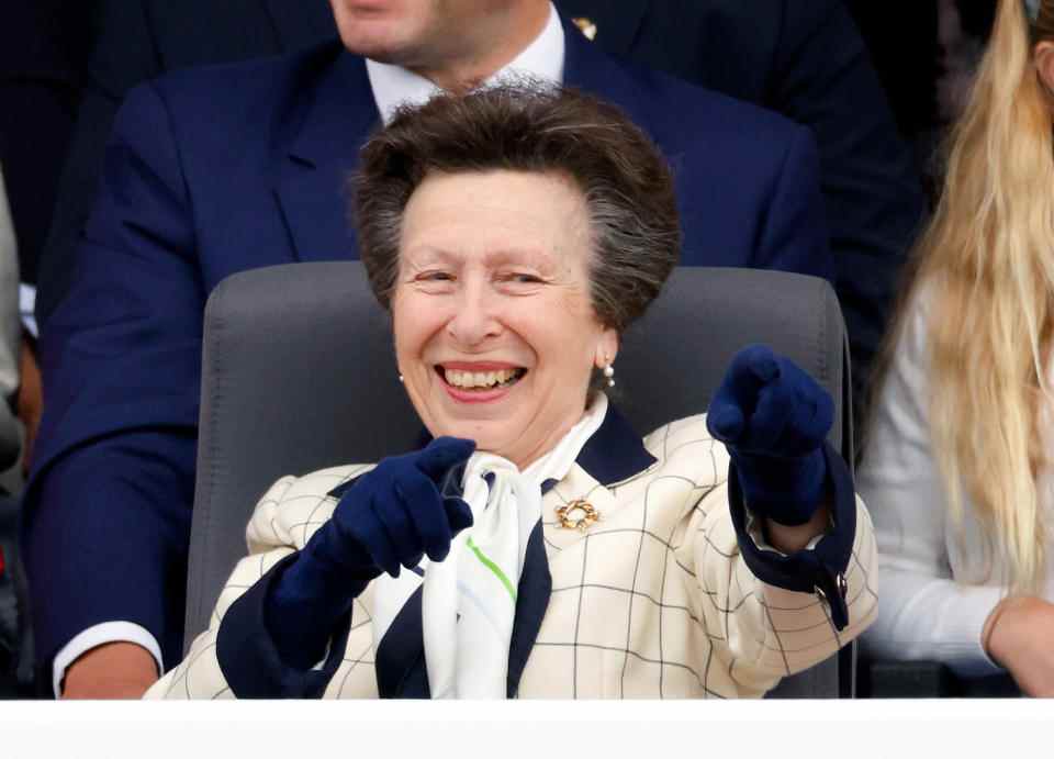 La princesse Anne au Platinum Pageant sur The Mall pour célébrer le jubilé de platine de la reine, 2022. Getty Images)