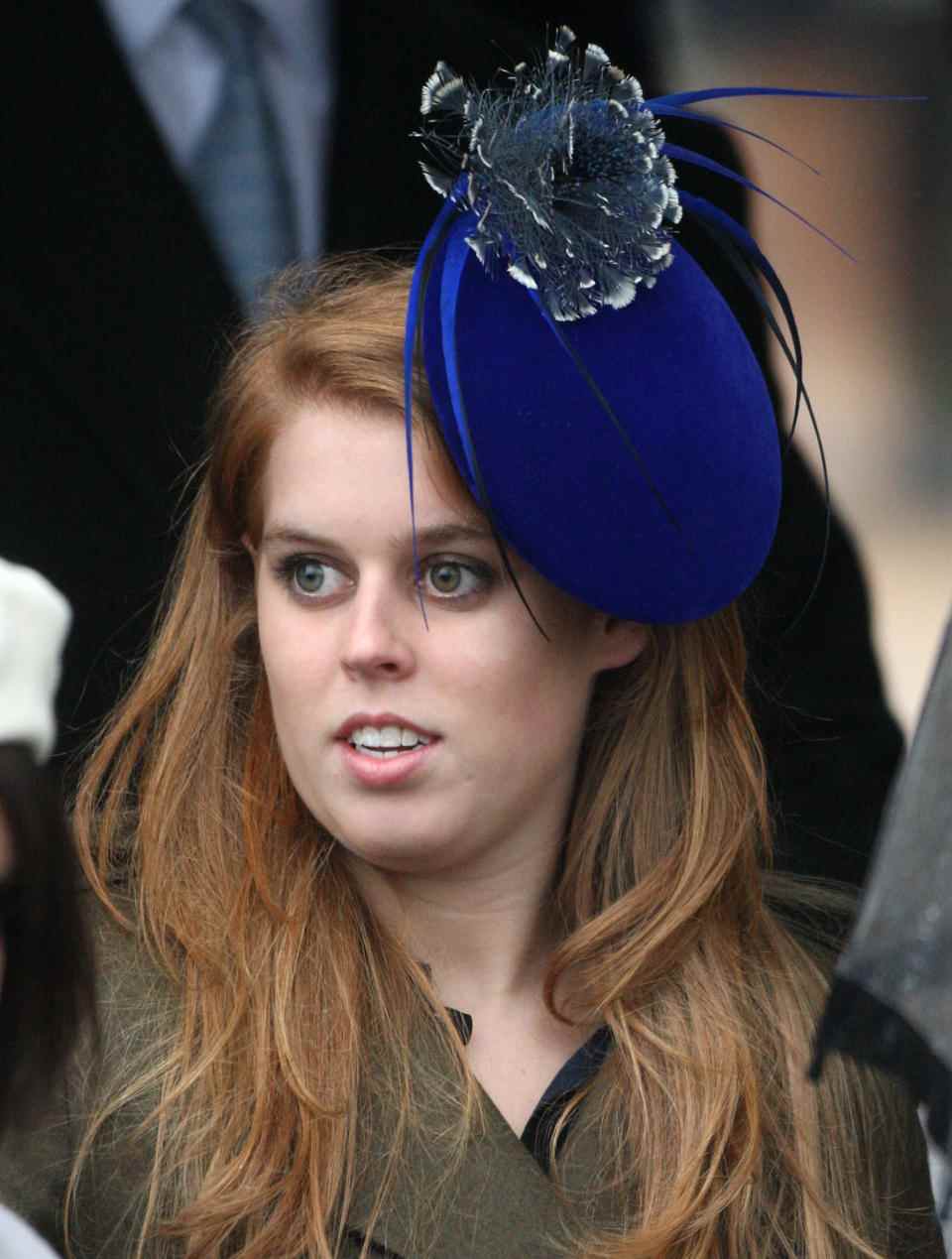 La princesse Beatrice assiste au service du jour de Noël à l'église de Sandringham.  (Photo de Mark Cuthbert/Presse britannique via Getty Images)