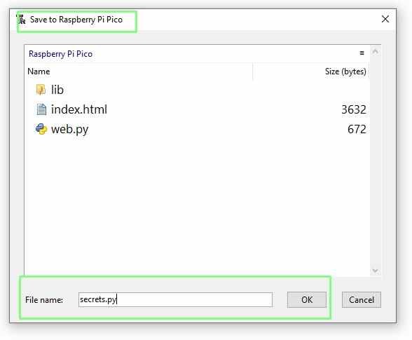 Cacher les mots de passe avec Raspberry Pi Pico W