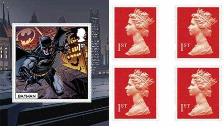 Batman, Wonder Woman, Superman et plus encore font partie de la nouvelle ligne de timbres Royal Mail