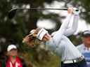 Brooke Henderson lors d'une ronde d'entraînement à l'Omnium féminin CP au Ottawa Hunt and Golf Club mardi. 