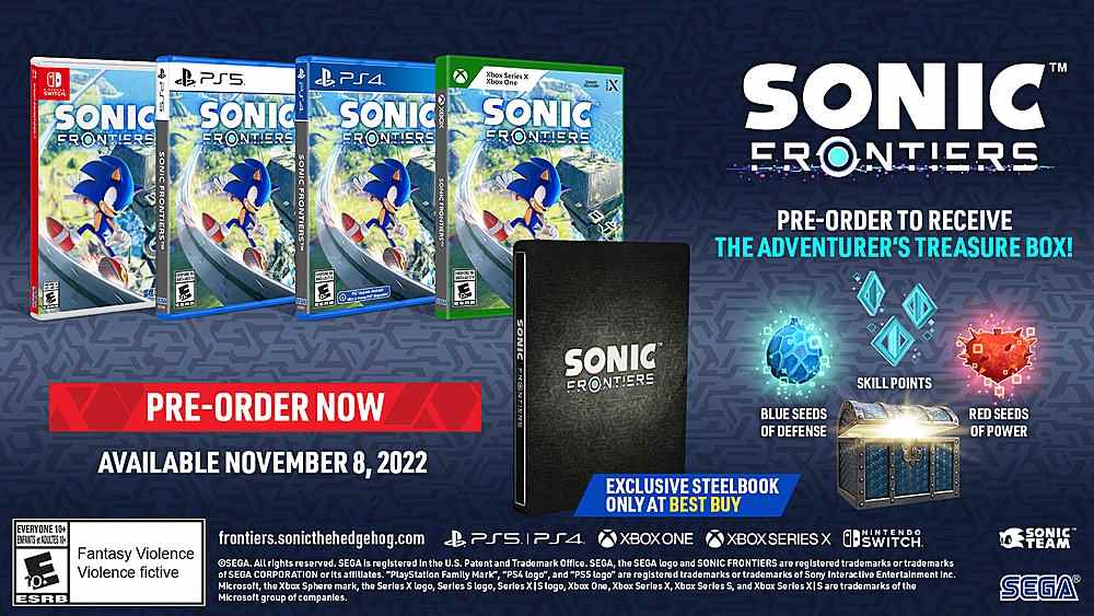 Bonus de précommande Sonic Frontiers Best Buy