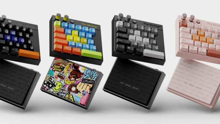 The Shrimp 20% gaming keypad lineup.