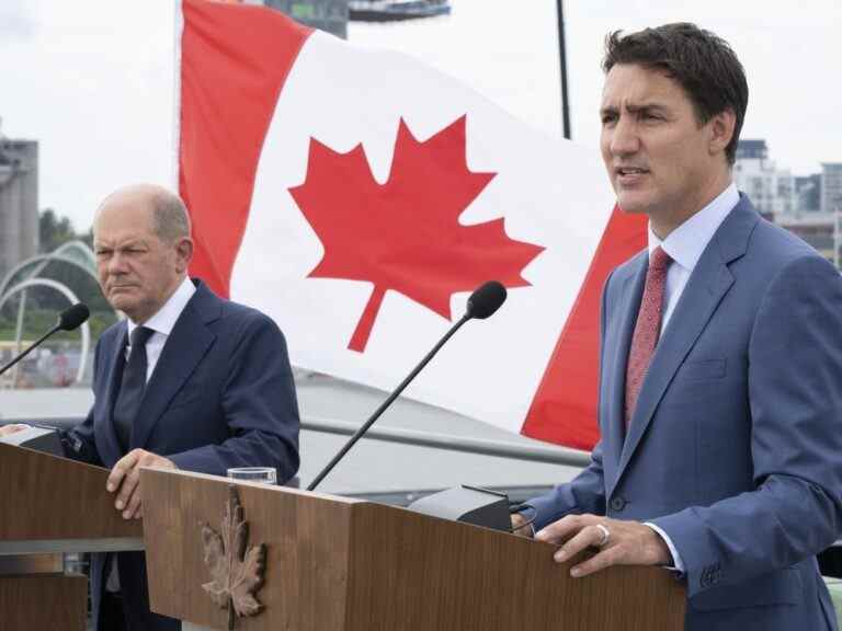 Justin Trudeau et l’Allemand Olaf Scholz vont signer un accord sur l’hydrogène