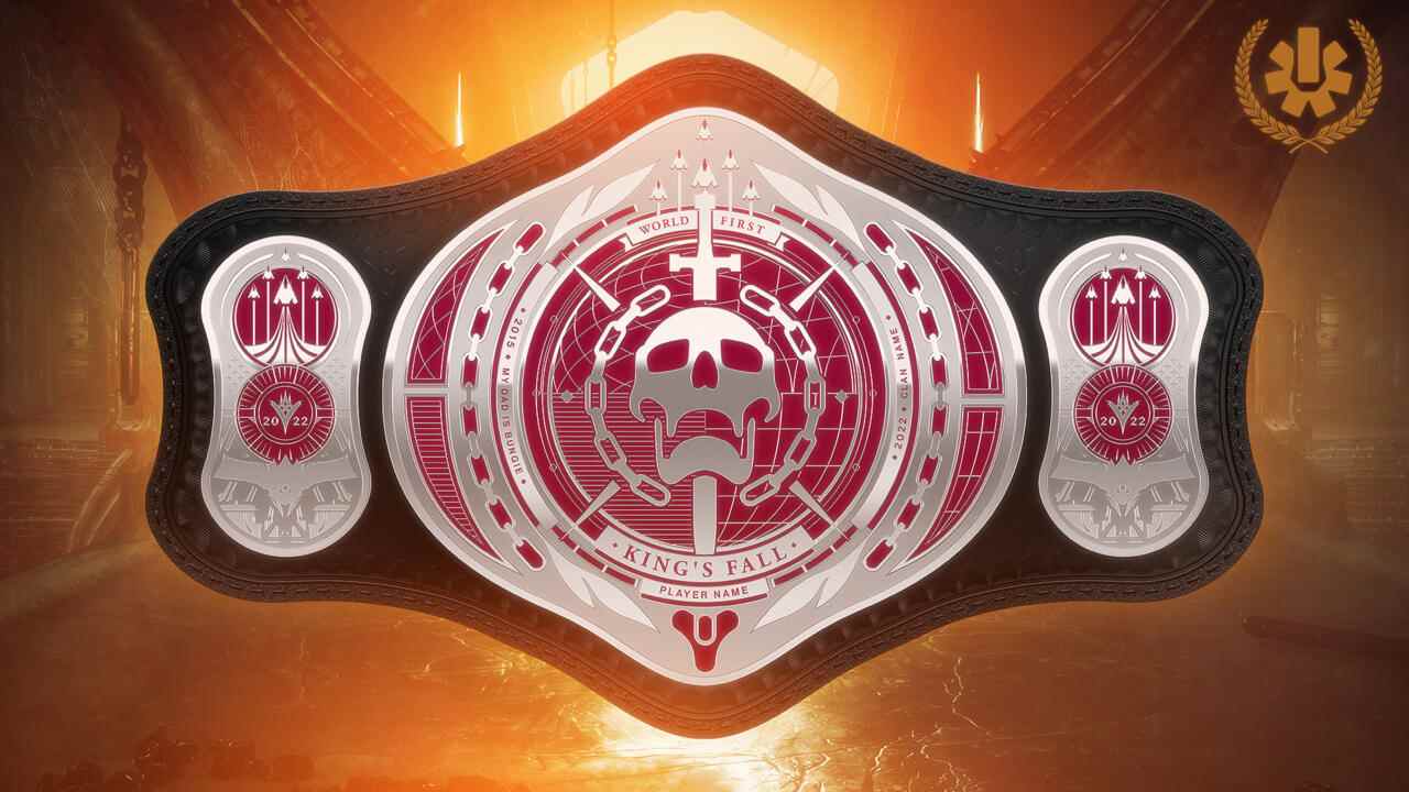 La ceinture de championnat offerte à la première équipe à terminer King's Fall en mode Challenge