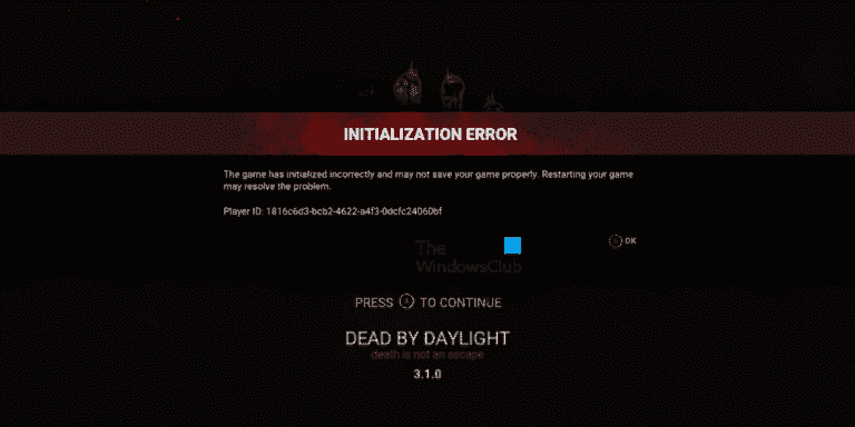 Correction d’une erreur d’initialisation sur Dead By Daylight sur PC et Xbox