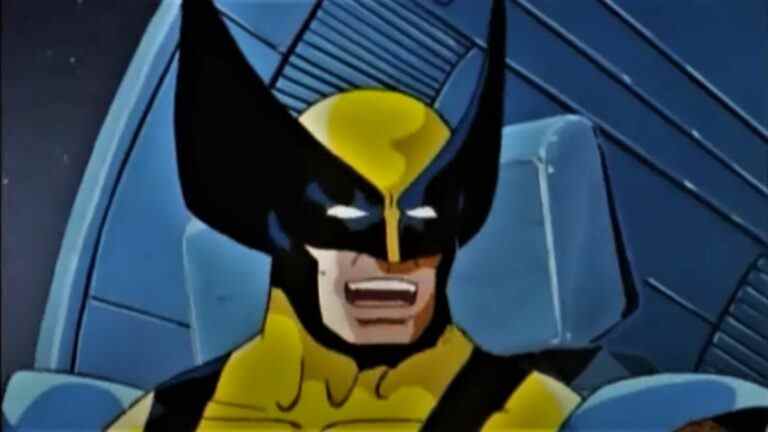 Wolverine almost smiling in X-Men The Animated Series