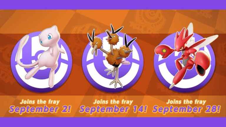 Mew, Dodrio et Scizor annoncés pour Pokemon Unite
