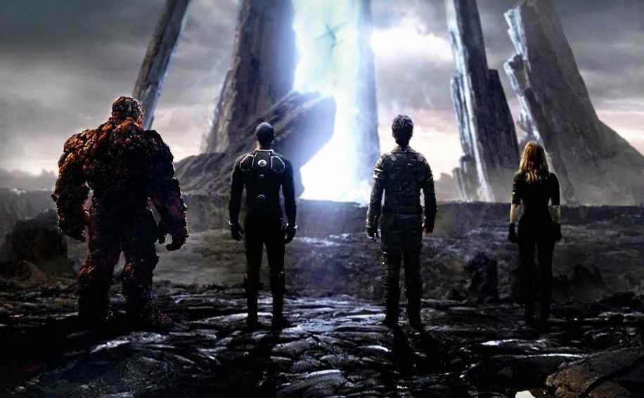 Affiche Fantastic Four avec faisceau laser