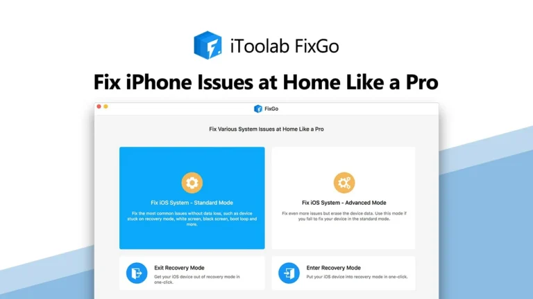 Comment réparer un iPhone bloqué sur le logo Apple à l’aide d’iToolab FixGo