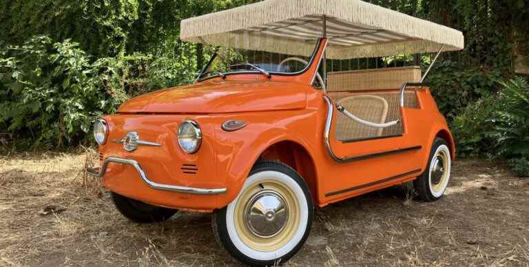 1971 Fiat 500F Jolly Clone est notre choix d’enchères pour apporter une remorque