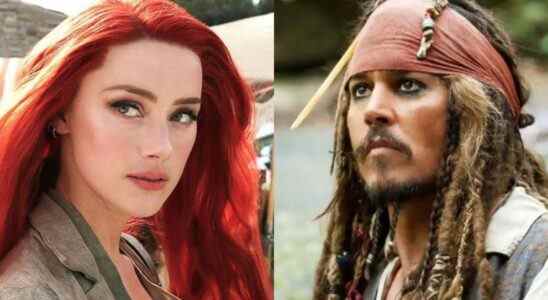 Amber Heard in Aquaman and Johnny Depp in Pirates of the Caribbean.