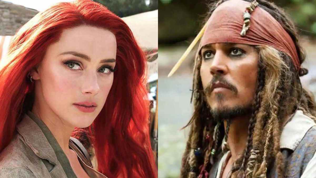 Amber Heard in Aquaman and Johnny Depp in Pirates of the Caribbean.