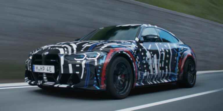 BMW M teste une transmission EV à quatre moteurs dans un Widebody i4