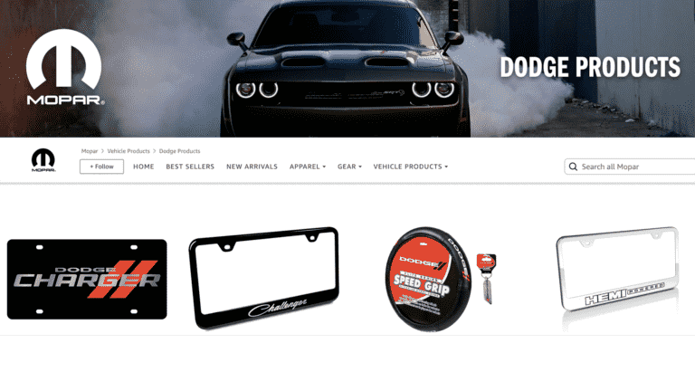 Boutique officielle Mopar maintenant sur Amazon