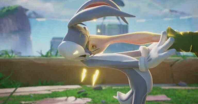 Bugs Bunny getting punched in MultiVersus