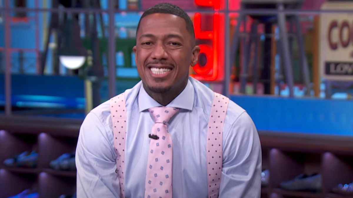 Nick Cannon having a laugh on The Nick Cannon Show before its cancellation.