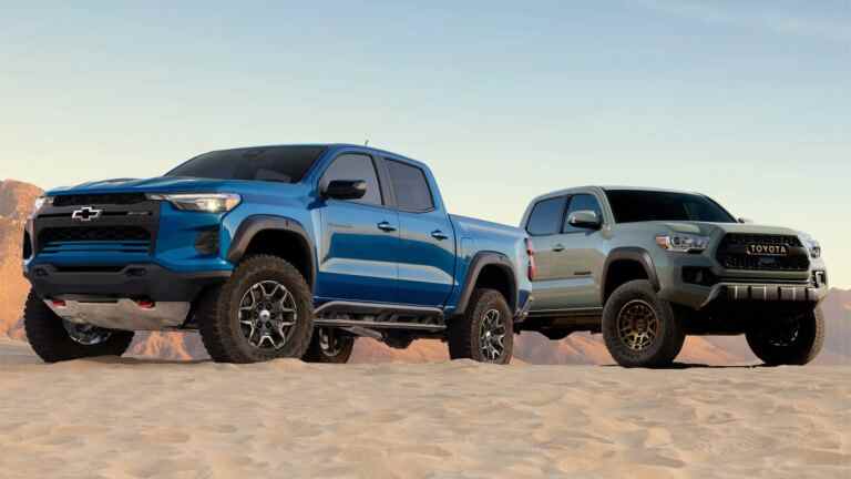 Chevrolet Colorado 2023 contre Toyota Tacoma : fusillade entre camions intermédiaires