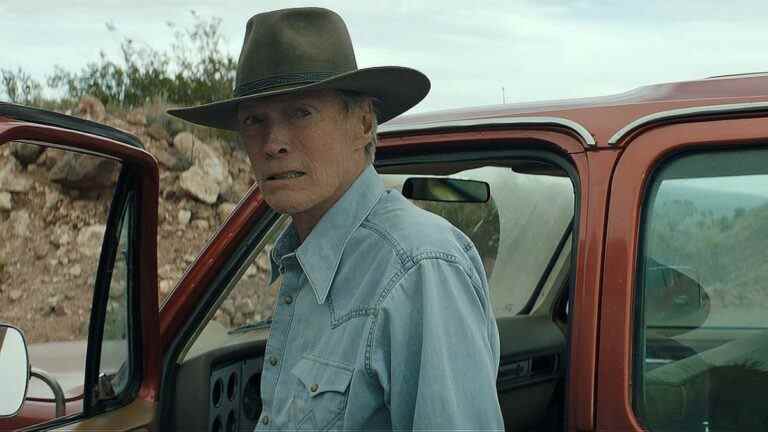 Clint Eastwood standing by a truck in Cry Macho