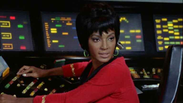 Nichelle Nichols as Uhura in Star Trek: The Original Series