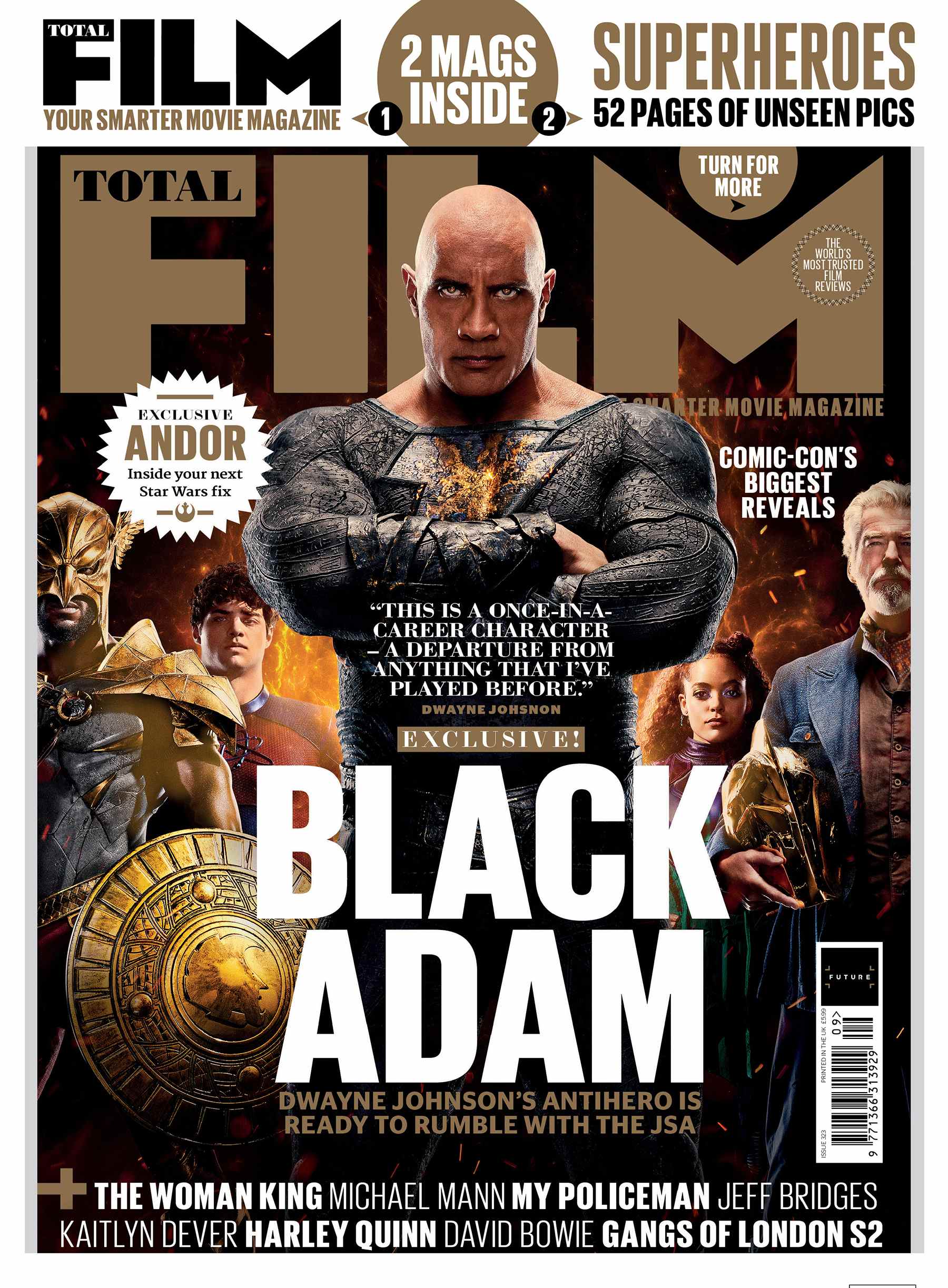 Couvertures de Black Adam de Total Film