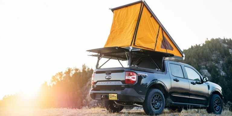 Ford Maverick est prêt pour l’Overland avec un camping-car à plate-forme GFC de 7700 $