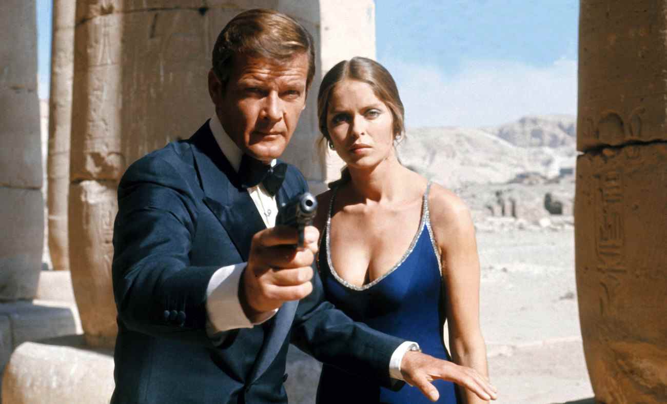 Roger Moore and Barbara Bach in The Spy Who Loved Me