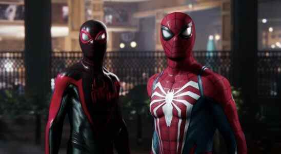 Peter Parker and Miles Morales in the trailer for Marvel